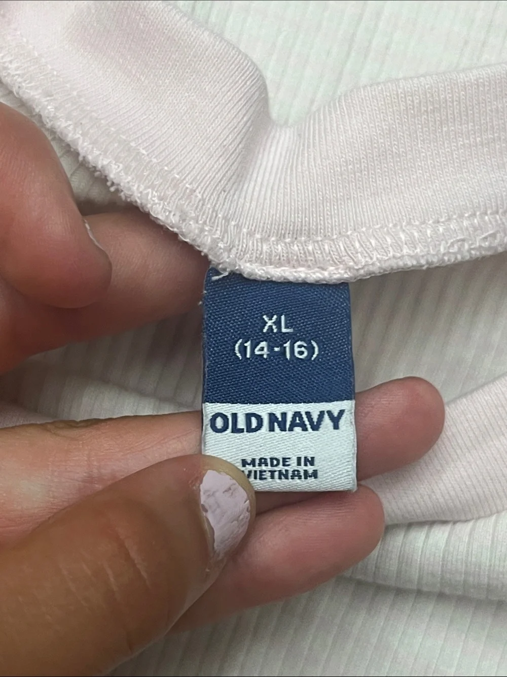 Old navy printed long sleeve fitted ringer top
